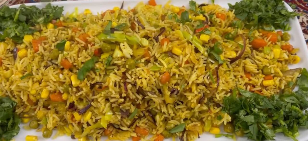 طرز تهیه وجی پلو؛ خوشمزه ترین پلو گیاهی دنیا