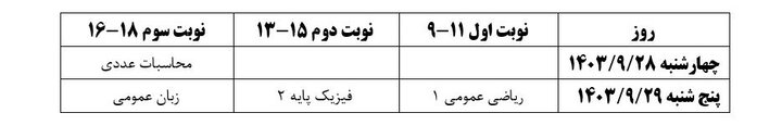 زمان جدید برگزاری امتحانات چهارشنبه و پنجشنبه دانشگاه علم و صنعت