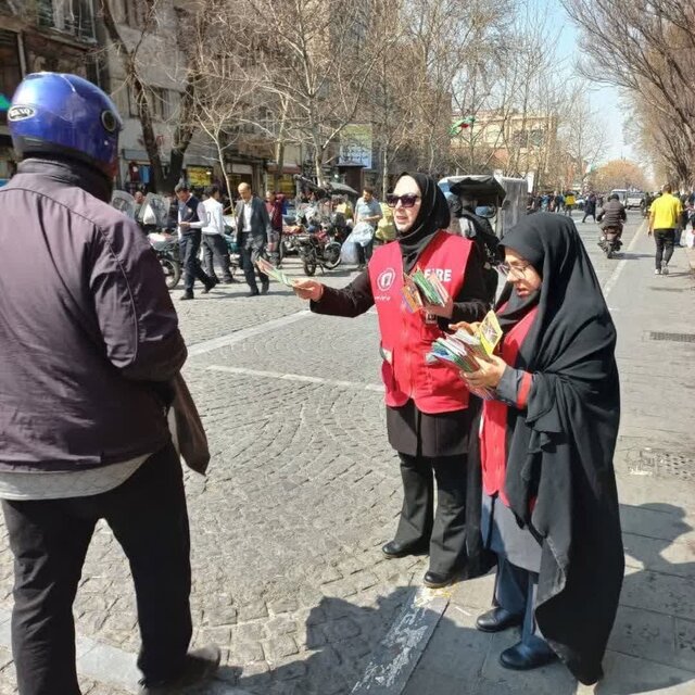  گسترش فرهنگ ایمنی در تهران با همکاری آتش‌نشانان داوطلب و کادر آتش‌نشانی