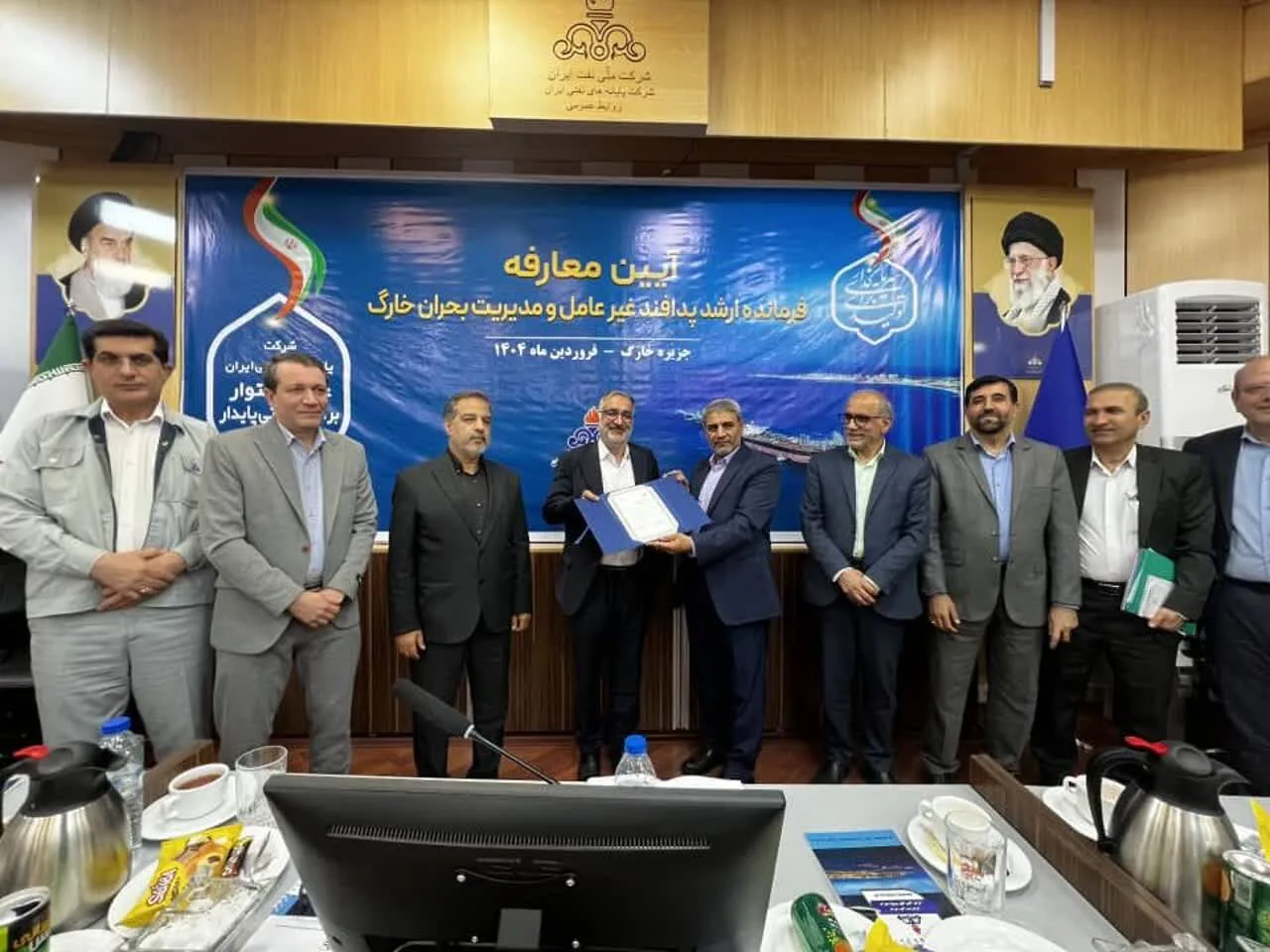 فرمانده ارشد پدافند غیر عامل جزیره خارگ معارفه شد