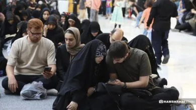 مراسم دعای عرفه در مسجد امام حسین