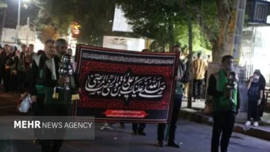 مراسم پرشور عزاداری مسلمیه در ورامین برگزار شد
